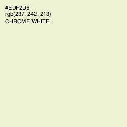 #EDF2D5 - Chrome White Color Image